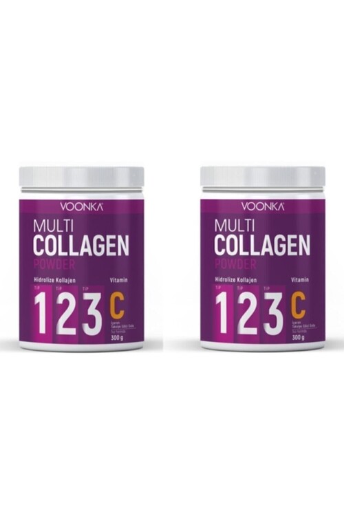 Voonka - A Multi Collagen Powder + Vitamin C 300 gr X 2 Adet