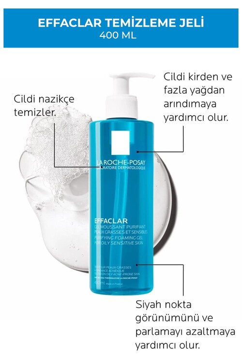 La Roche Posay Akne(sivilce) Bakım Seti | Effaclar Jel 400ml + Effaclar Tonik 200ml + Effaclar Duo (+) 40ml