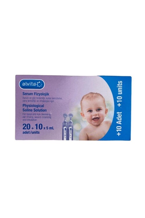 Alvita - Alvita Serum Fizyolojik 30 Flakon (20+10x5ml) 