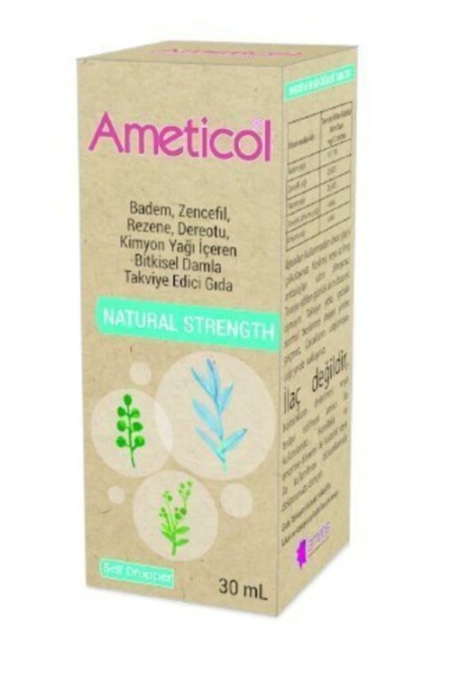 Ametis İlaç - Ameticol Natural Strength Damla 30ml