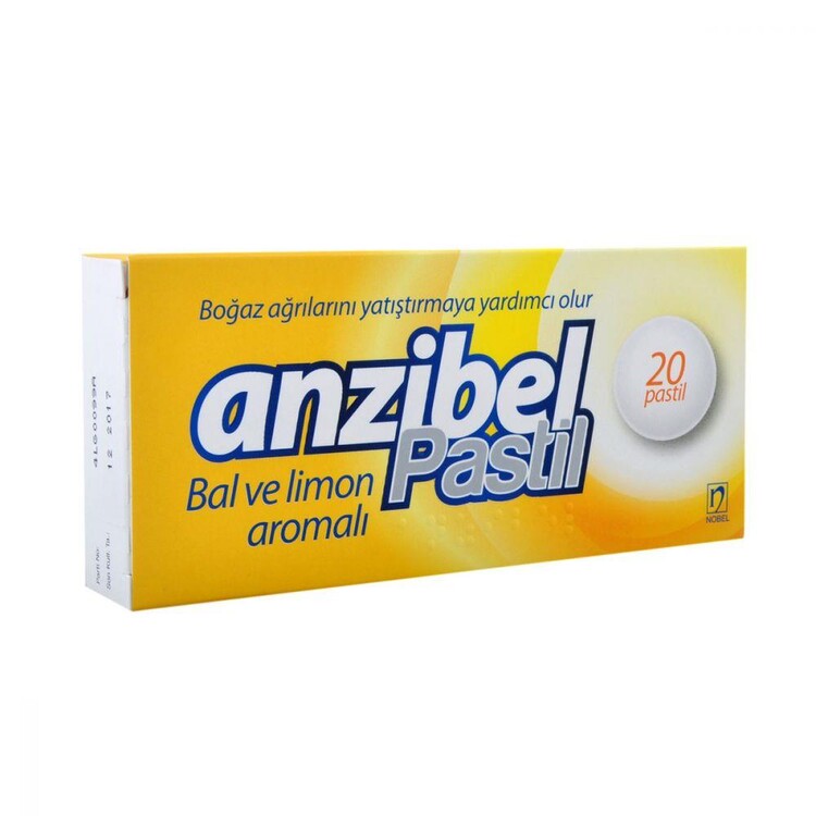 Anzibel - Anzibel Pastil Bal ve Limon Aromalı Pastil