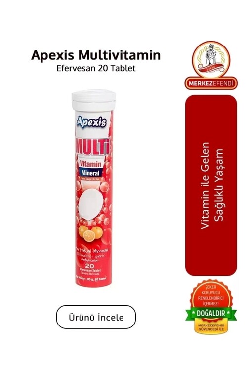 Apex - Apexis Multivitamin Efervesan 20 Tablet