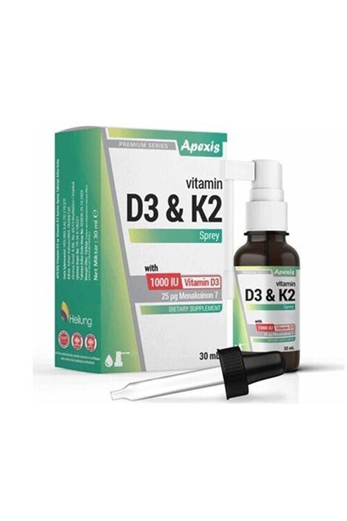 Apexis - Apexis Vitamin D3 & K2 Oral Sprey Takviye Edici Gı
