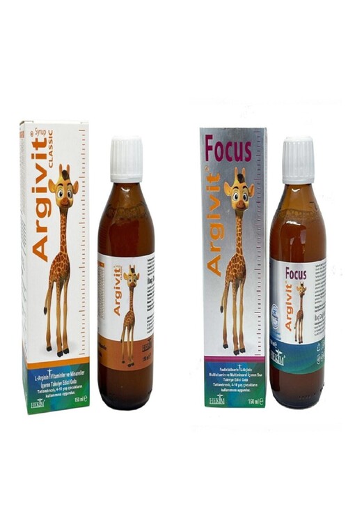 Argivit - Argivit Clasic Multivitamin Şurup 150 ml ve Focus Şurup 150 ml