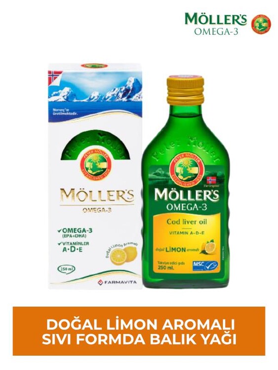 Argivit Classic Şurup&Möller Omega-3 Balık Yağı(Limon Aromalı)