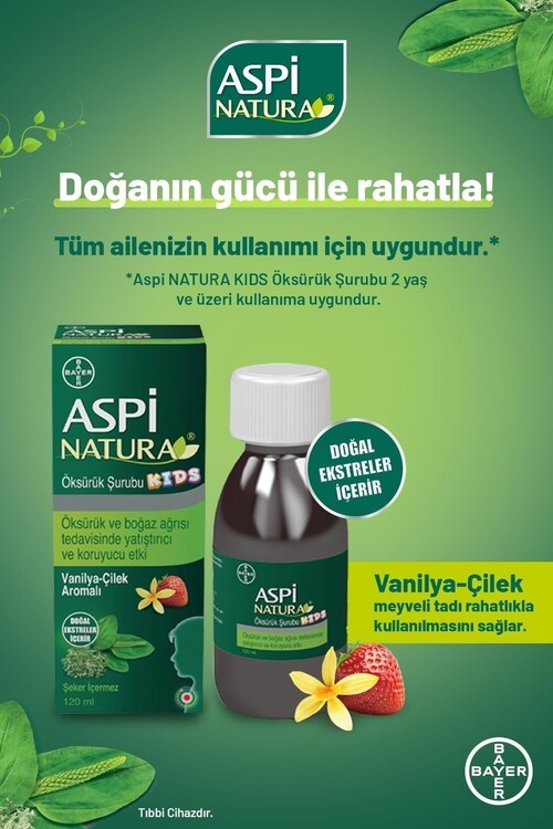 Aspi Natura Kids Öksürük Şurubu 120 ml