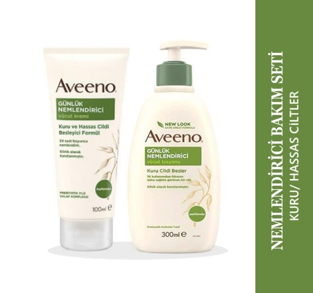 Aveeno - AVEENO Günlük Nemlendirici Krem ve Vücut Losyonu Seti