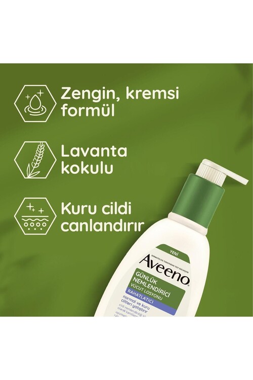 Aveeno Günlük Nemlendirici Vücut Losyonu - Lavanta