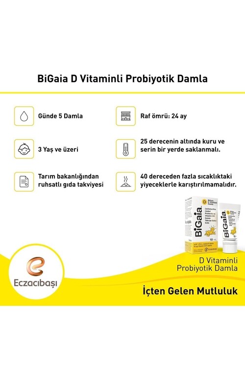 BiGaia Probiyotik Ve D Vitaminli Damla 10 ml