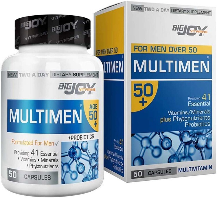 Suda Vitamin - Bigjoy Vitamins Multimen 50+ Multivitamin 50 Kapsü
