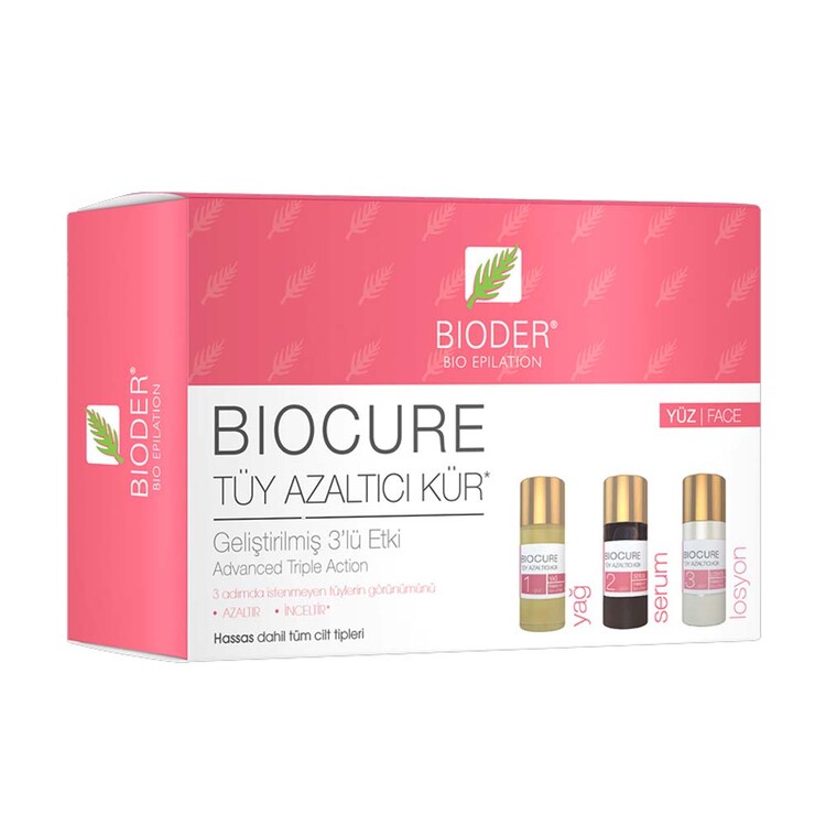 Bioder - Bioder Biocure Tüy Azaltıcı Kür 3lü Etki 3 x 5 ml 