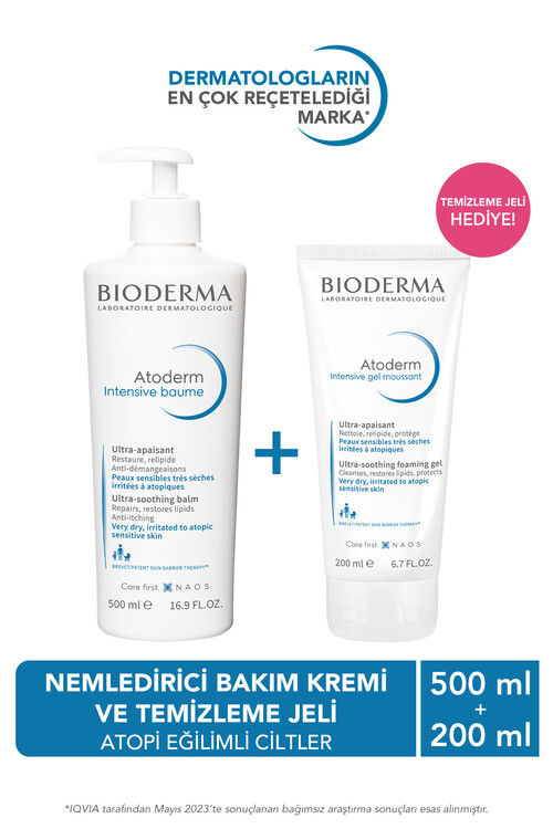 Bioderma - Bioderma Atoderm 500ml+ jel 200ml