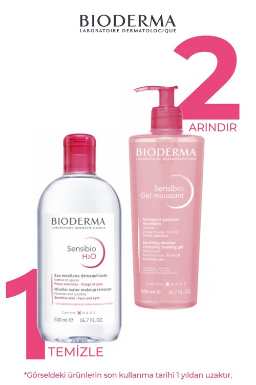 Bioderma Hassas/Normal Ciltler İçin Cilt Temizleme Seti(Dermaroller Hediyeli!)