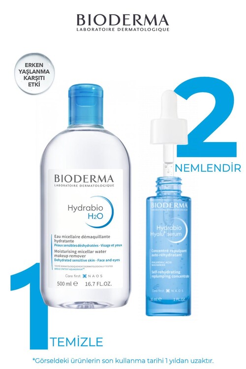 Bioderma Nemsiz Ciltler İçin Hydrabio Cilt Bakım Seti(Dermaroller Hediyeli)