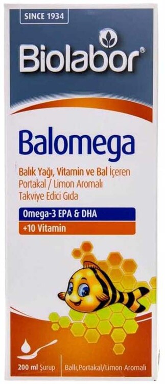 Biolabor - Biolabor Balomega Şurup 200 ml