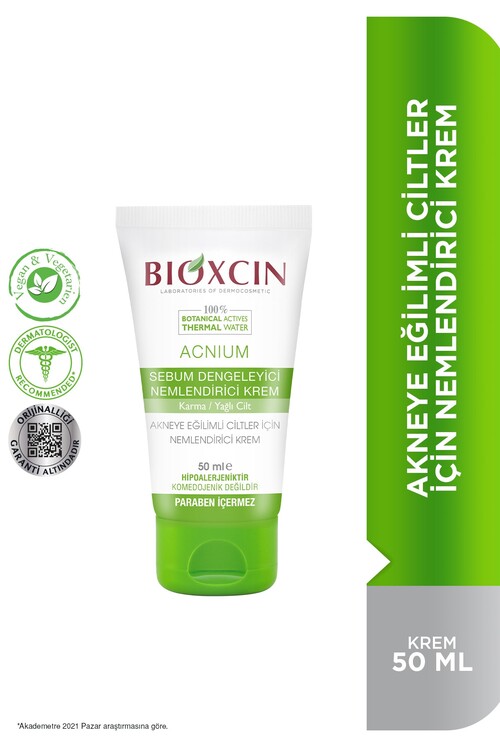 Bioxcin - Bioxcin Acnium Dengeleyici Nemlendirci Krem 50ml