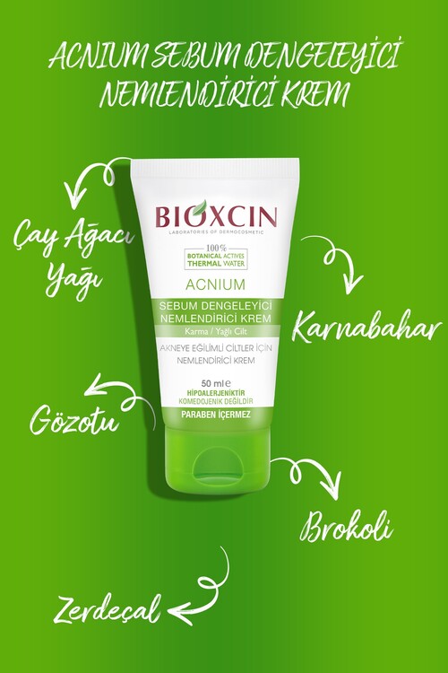 Bioxcin Acnium Dengeleyici Nemlendirci Krem 50ml