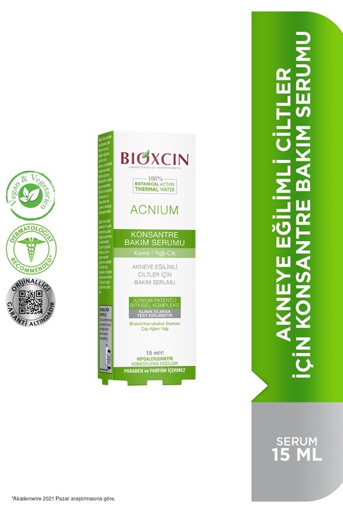 Bioxcin - Bioxcin Acnium Konsantre Bakım Serumu 15 ml
