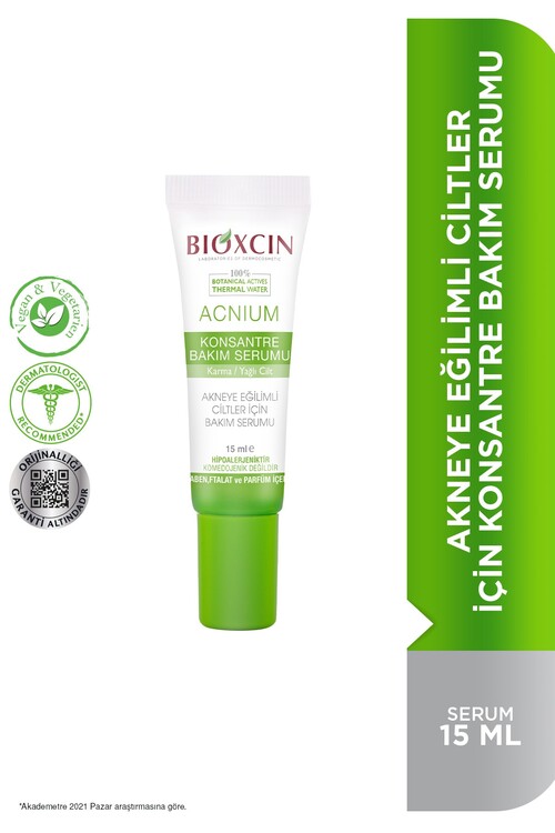 Bioxcin Acnium Konsantre Bakım Serumu 15 ml