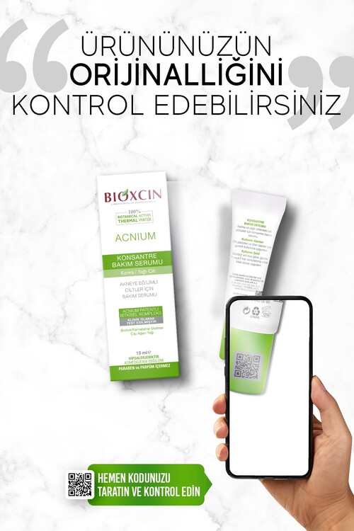 Bioxcin Acnium Konsantre Bakım Serumu 15 ml