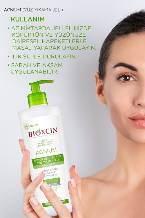 Bioxcin Acnium Sebum Yüz Yıkama Jeli 500ml