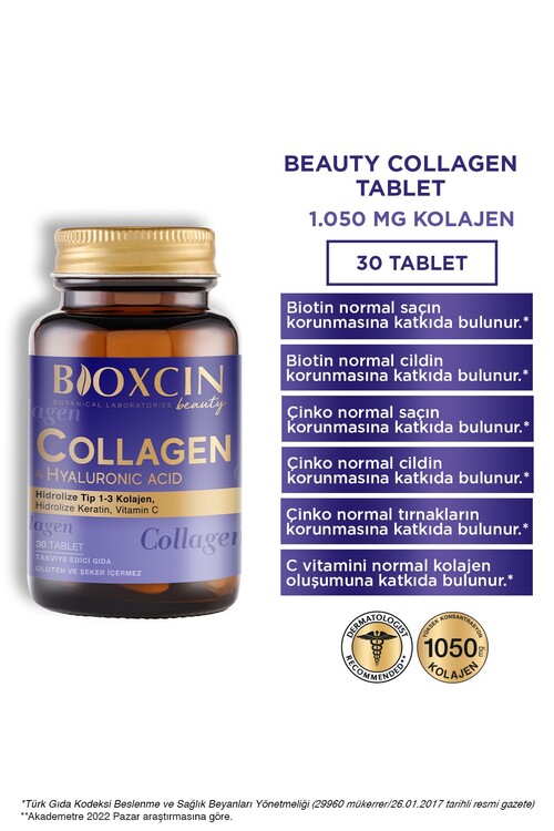 Bioxcin Beauty Collagen 30 Tablet - Tip1 Tip 3 Hid