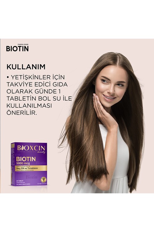 Bioxcin Biotin 5.000 Mcg 30 Tablet - Biotin + Çink