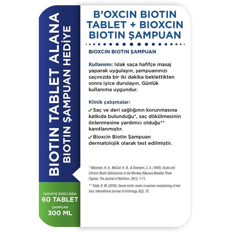 Bioxcin Biotin Şampuan & Biotin Tablet AVANTAJLI S