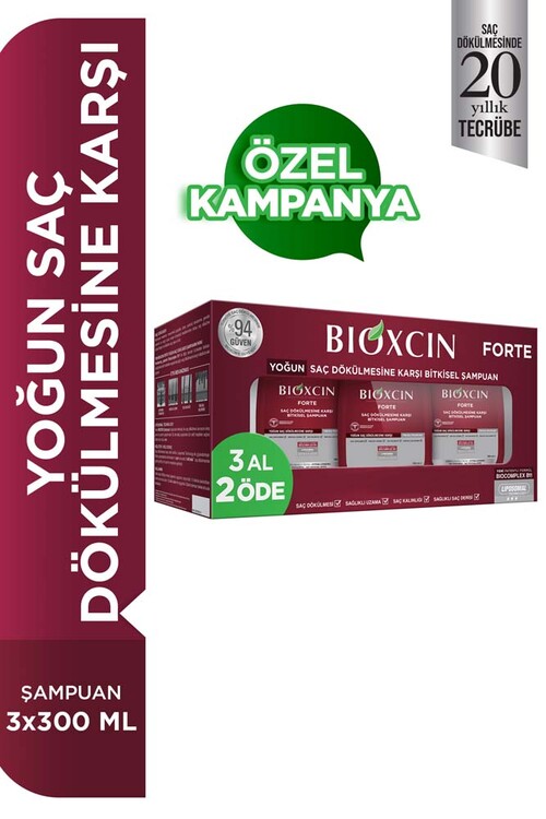 Bioxcin - Bioxcin Forte Şampuan 3 Al 2 Öde