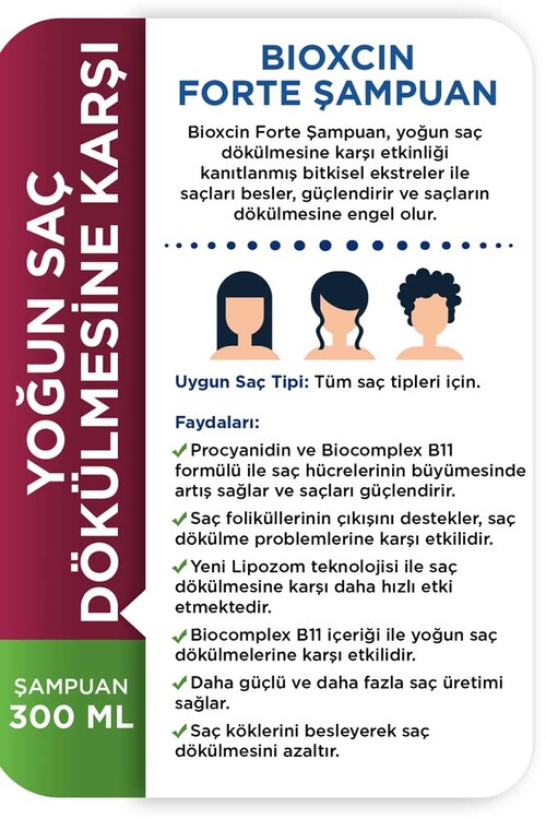 Bioxcin Forte Şampuan 300 ml