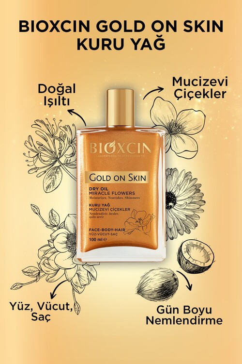 Bioxcin Gold On Skin Altın Parıltılı Kuru Yağ 100 