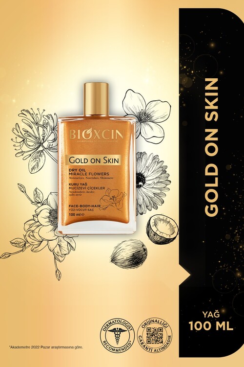 Bioxcin Gold On Skin Altın Parıltılı Kuru Yağ 100 