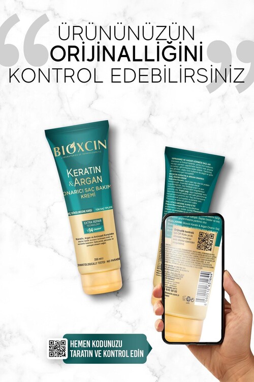 Bioxcin Keratin Argan Onarıcı Saç Bakım Kremi 250 