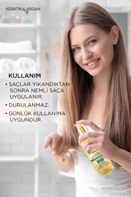 Bioxcin Keratin & Argan Onarıcı Saç Bakım Yağı 150