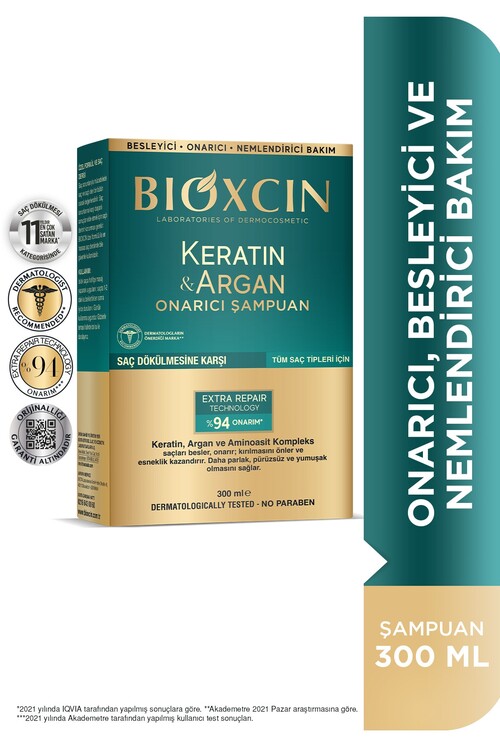 Bioxcin - Bioxcin Keratin & Argan Şampuan 300ml