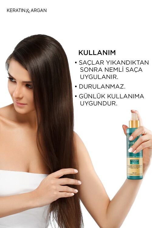 Bioxcin Keratin & Argan Onarıcı Sıvı Saç Bakım Kre