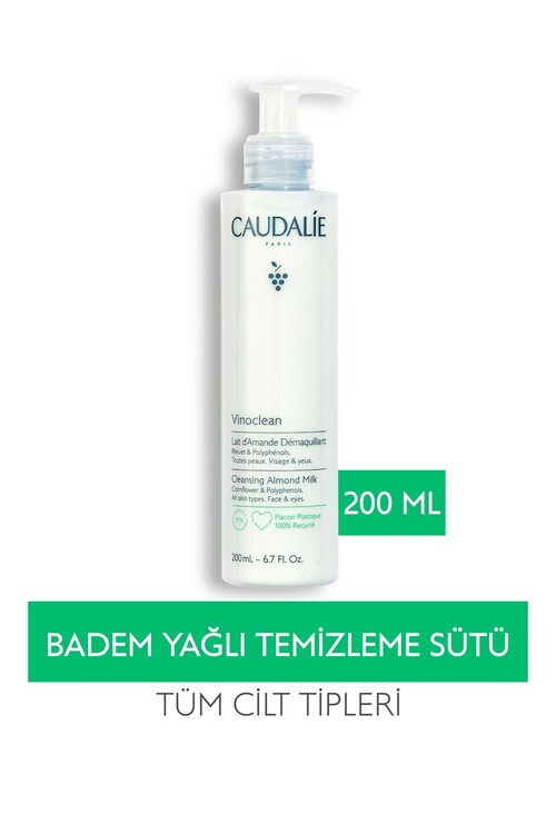 Caudalie - Caudalie Vinoclean Badem Yağlı Temizleme Sütü 200 