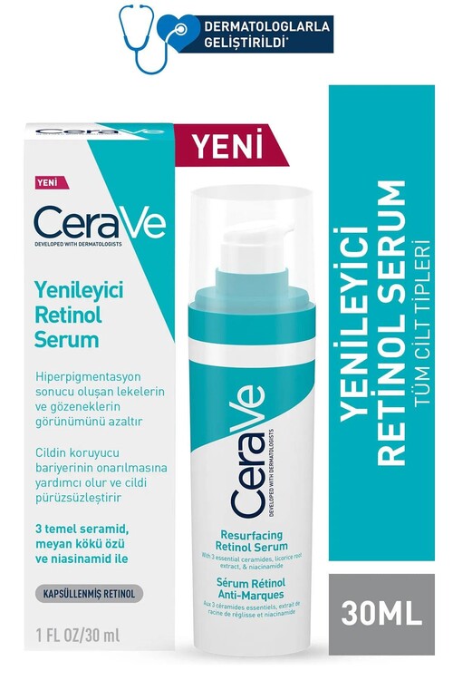 Cerave Akneye Eğilimli Ciltlere Özel Bakım Seti (Yağlı ve Düzensiz Ciltler İçin Temizleme Jeli 236 ml, Cilt Bakım Jeli 40 ml, Yenileyici Retinol Serum 30 ml)