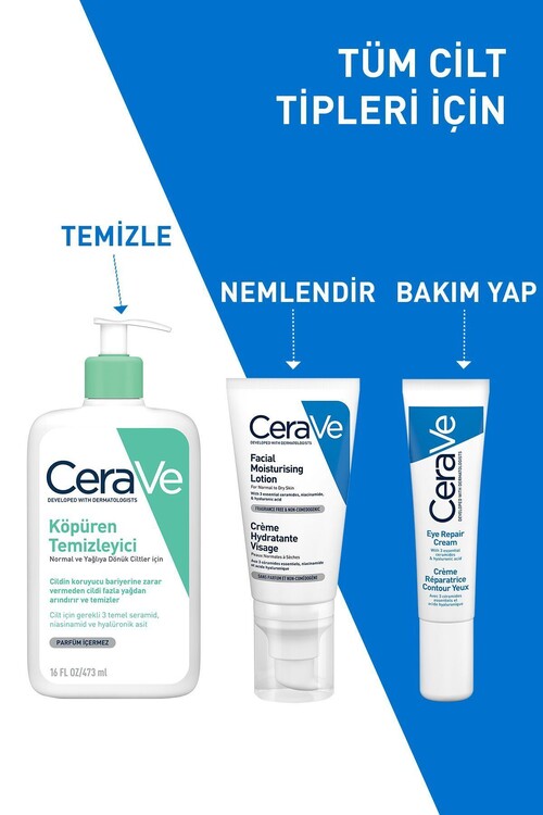 Cerave Koyu Halka ve Göz Altı Torba Görünümü Karşı