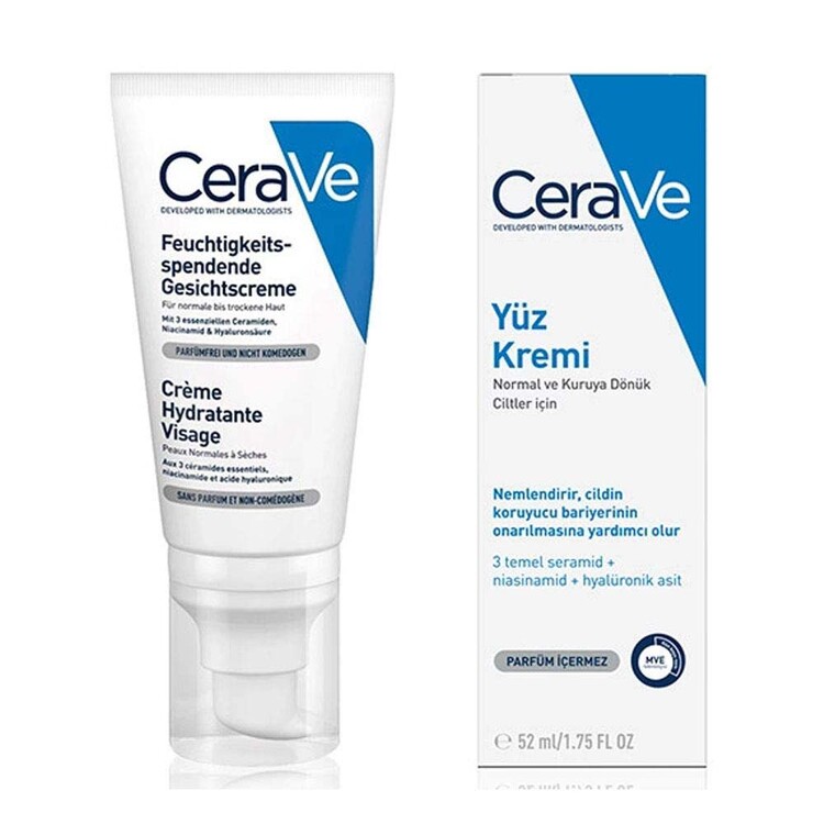 Cerave - Cerave Nemlendirici Yüz Kremi 52 ml