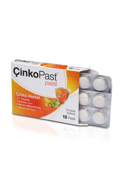 Çinkopast C Vitamini Ihlamur Bal Pastil 12li