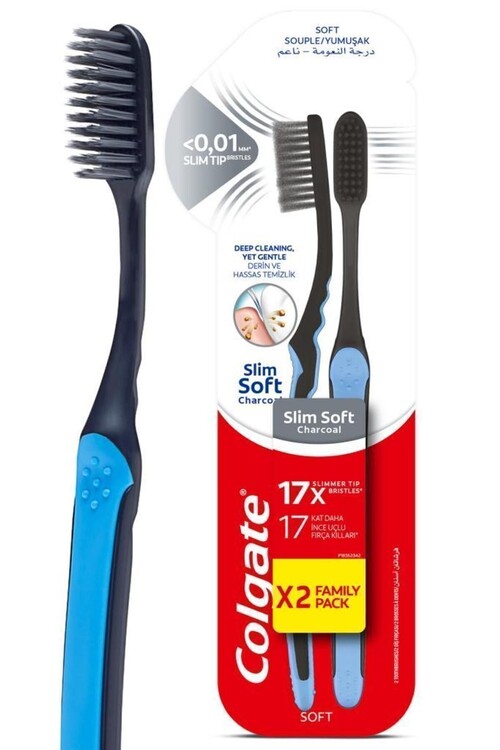 Colgate Mikro Ince Charcoal Diş Fırçası 1+1