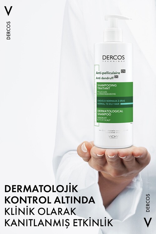 Vichy Dercos Anti-Dandruff Kepek Karşıtı Şampuan Normal & Yağlı Saçlar 390 mlx 2 8681689315023