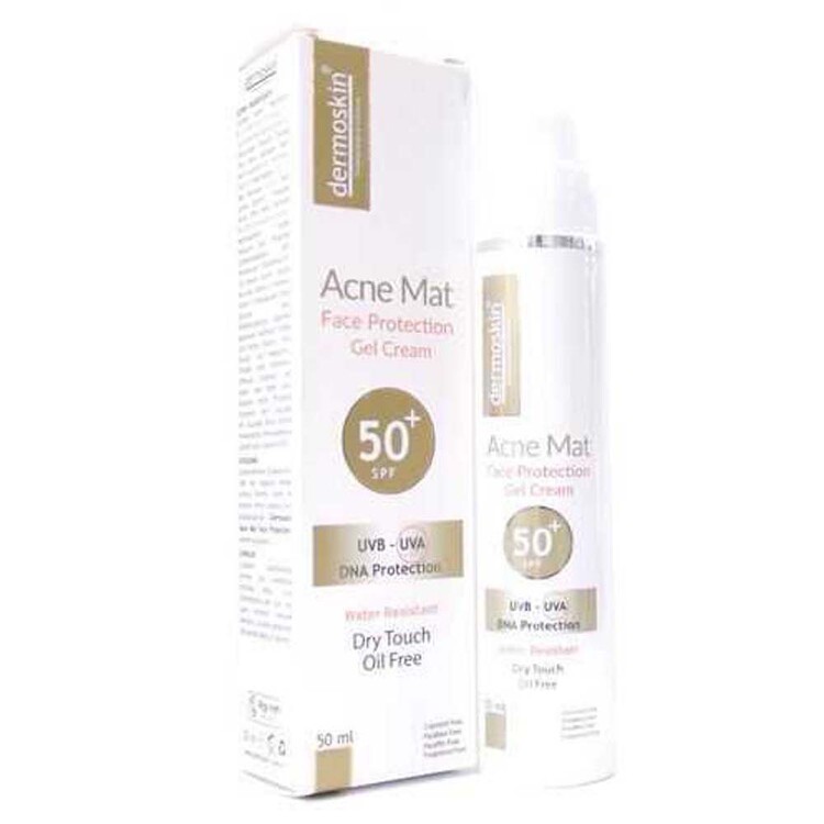 Dermoskin Acne Mat Face Protection Gel Cream Spf50