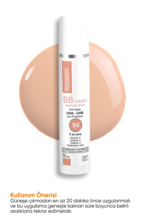 Dermoskin - Dermoskin BB Krem SPF 50+ 50Ml