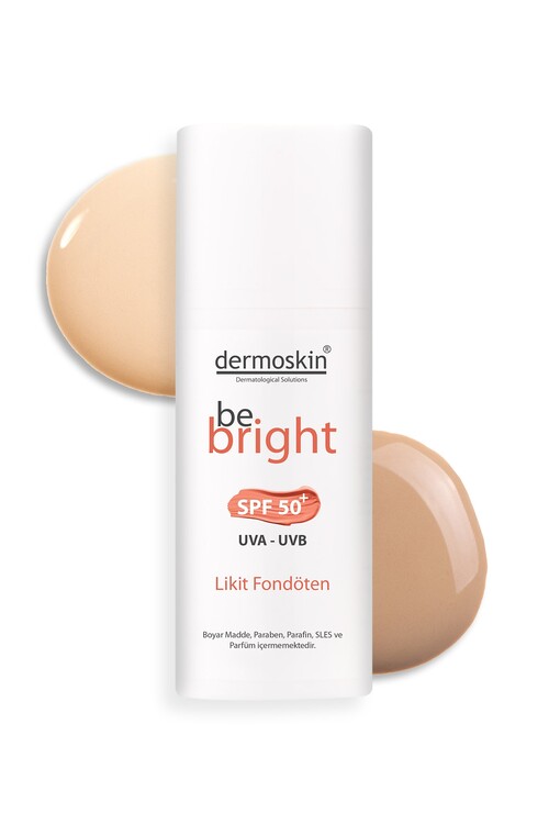 Dermoskin Be Bright SPF50+ Fondöten Medium 33 ml