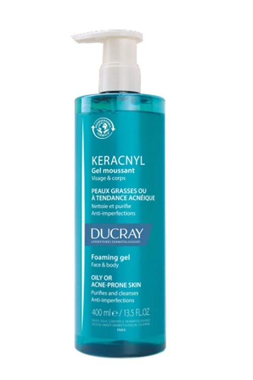 Ducray Keracnyl Gel Moussant 400 ml - Yağlı ve Akn