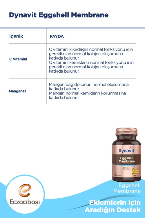 Dynavit Eggshell Membrane Yumurta Kabuğu Zarı