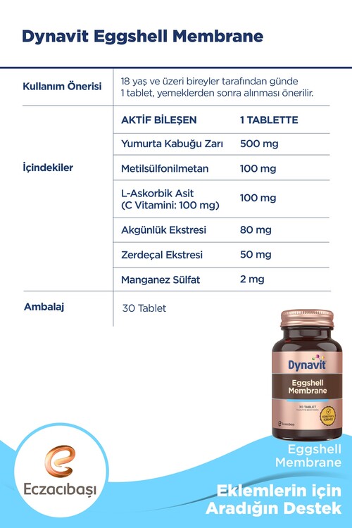 Dynavit Eggshell Membrane Yumurta Kabuğu Zarı