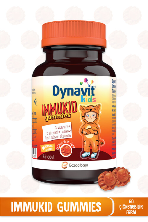 Dynavit - Dynavit Kids İmmukid Gummies 60 Adet Portakallı Çi